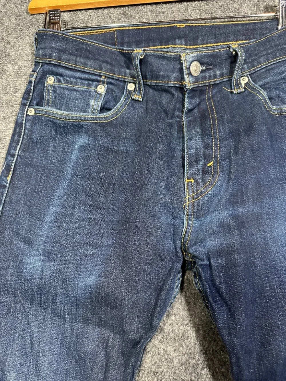 Levis 512 Jeans Mens 32 Cotton Stretch Medium Wash Slim Tapered Leg Pockets
